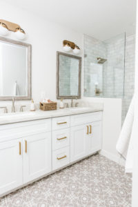 Bathroom + Edgemont Vacation Rental + Blissful Design Studio
