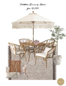 outdoor dining room for $2,000