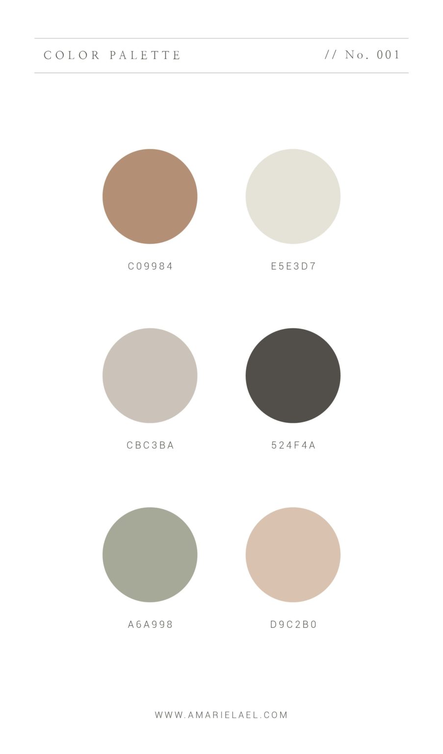 Neutral and Earthy Color Palette __ Amarie Lael Design - Blissful ...
